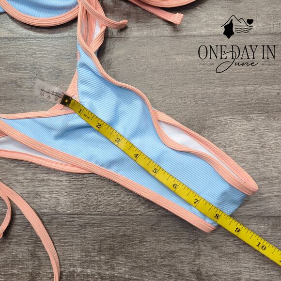 Zaful Underwire Tie Side Cheeky Bikini Swimsuit Size M - Picture 6 of 7